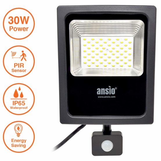 Security Lights Outdoor Motion Sensor, 30W LED Floodlight, PIR Lights Outdoor Daywhite (5000K) 270 W Halogen Light Equivalent IP65 Waterproof, Suitable for Garden, Shed, Garage, Lawns - Image 2