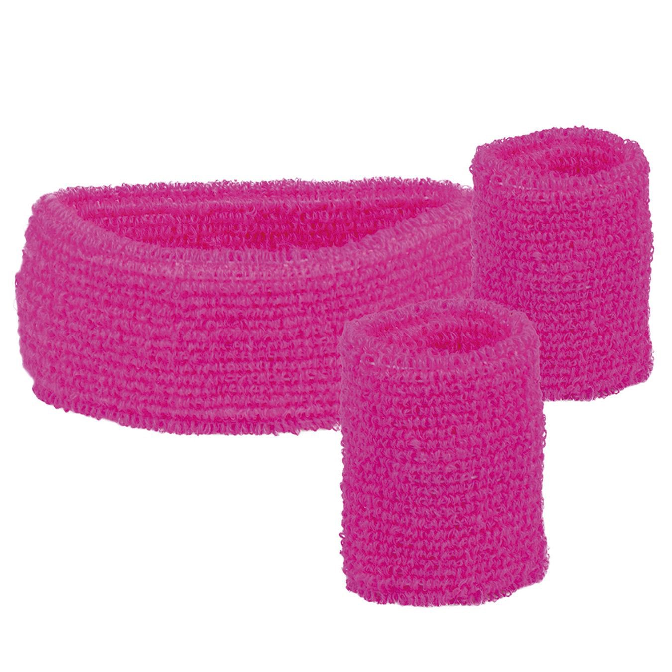 Boland, Sweatbands, 1 headband and 2 bracelets, one size, sports, accessory, 80s, tracksuit, tennis player, costume