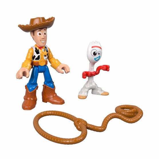 Fisher-Price Imaginext Disney Pixar Toy Story 4 Woody & Forky Mini-Figures - Image 4