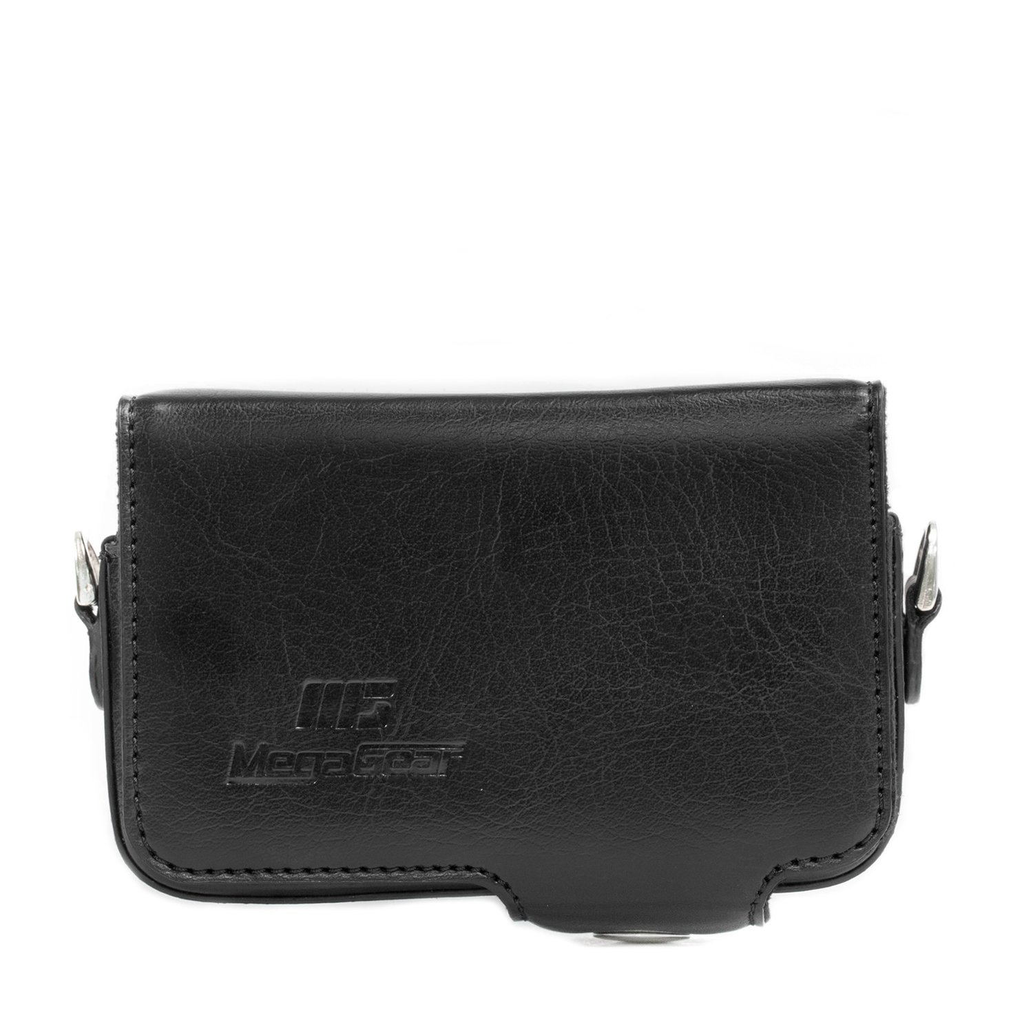 MegaGear MG885 Sony Cyber-shot DSC-HX99, DSC-HX95, DSC-HX80, DSC-HX90V, DSC-WX500 Leather Camera Case with Strap - Black - Image 2