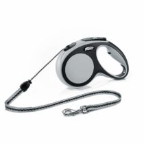 Flexi New Comfort Retractable Cord Lead, Medium, 8 m, Grey