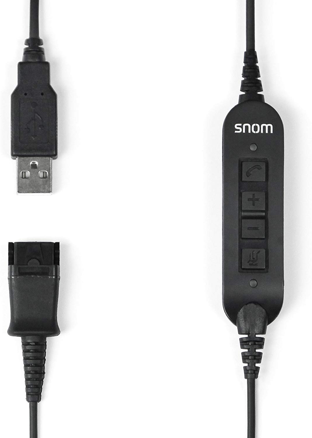 Snom ACUSB USB Adapter Cable connects A100M/D headsets with all Snom landline telephones with USB ports,00004343