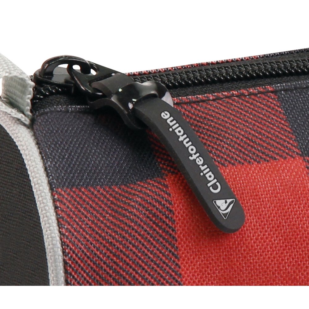 Clairefontaine Round Pencil Case, 7x22cm - Red Tartan, 22 centimeters - Image 3