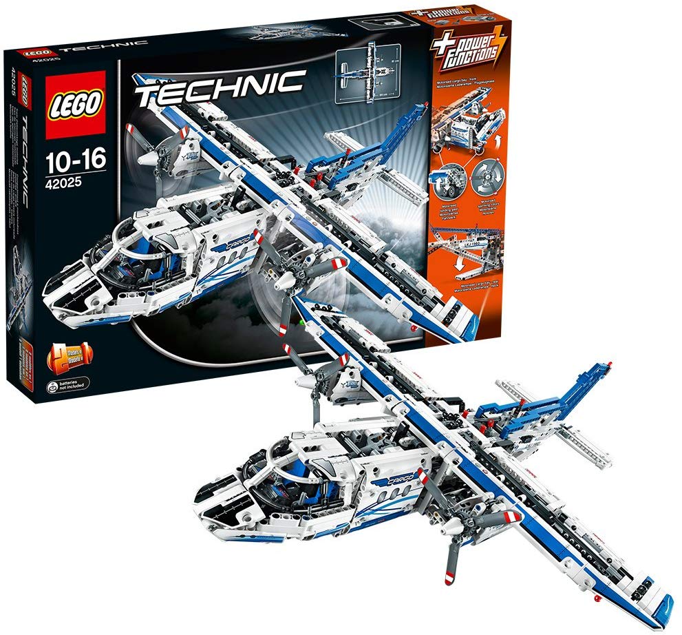 LEGO Technic Cargo Plane Building Set, White