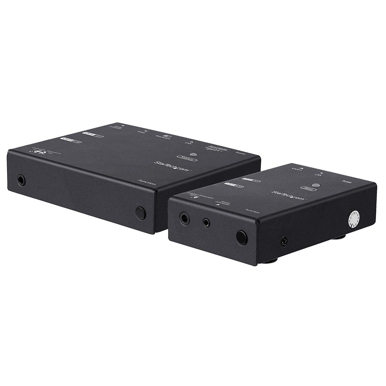 StarTech.com HDMI Over IP Extender Kit - Advanced Compression - Transmitter & Receiver (ST12MHDLNHK), Black, 50'