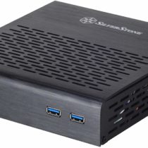 SilverStone SST-PT13B-USB3.0 - Petit Thin Mini-ITX Silent Computer Case, USB3.0, black