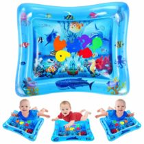 VATOS Tummy Time Water Mat Inflatable Baby Water Play Mat for Kids Perfect Sensory Toys for Baby Early Development Activity Centers for Infants & Toddlers 3 6 9 Months Newborn Girls Boys
