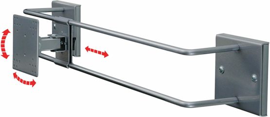 R-Go Alternative Wall Bracket, Adjustable, Silver - Image 4