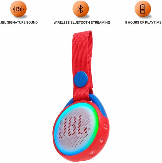 JBL JR POP – Portable Wireless Speaker with Light Feature for Kids – Fun speaker for little music fans – Red - Image 2