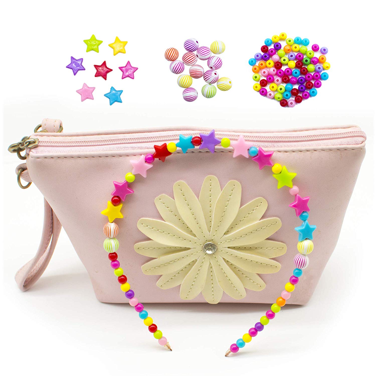WONDERFORU Children DIY Beads for Jewellery Bracelet Necklaces String Making Kit - Image 3