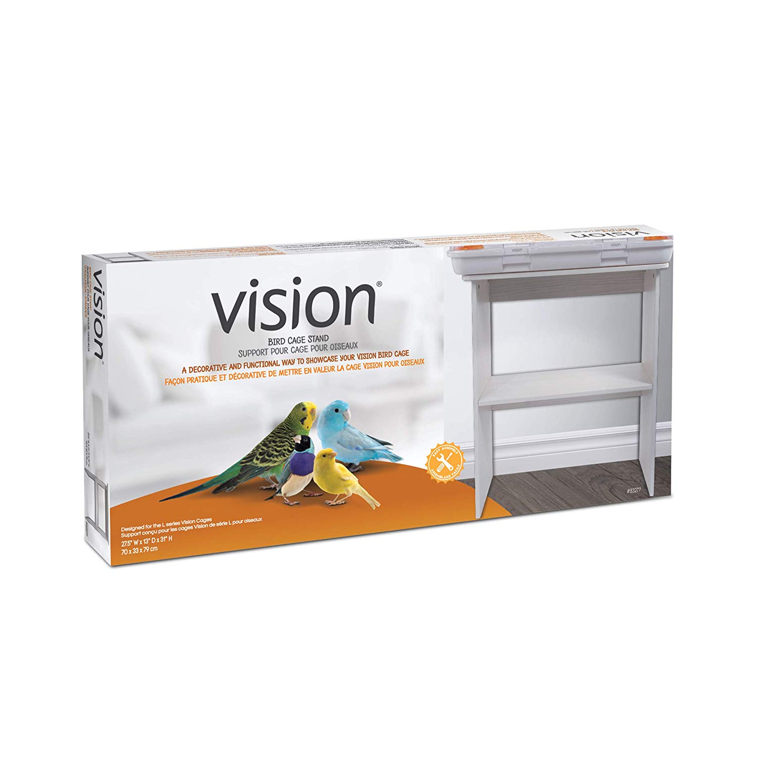 Vision Vision Bird Cage Stand Large, L, White - Image 4