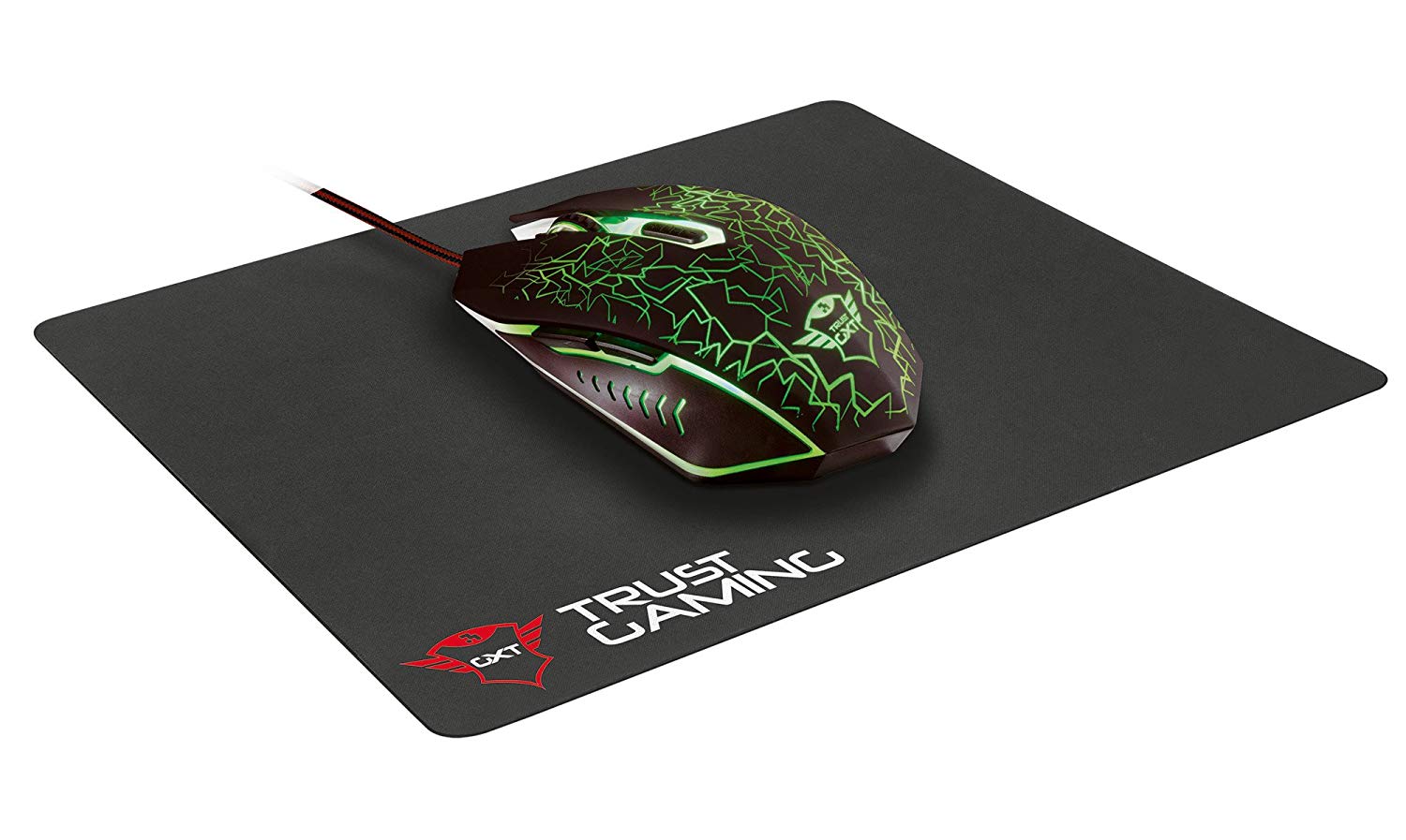 Trust Gaming 22736 GXT 783 Gaming Mouse and Mouse Pad, Black, 245L x 245W mm - Image 2