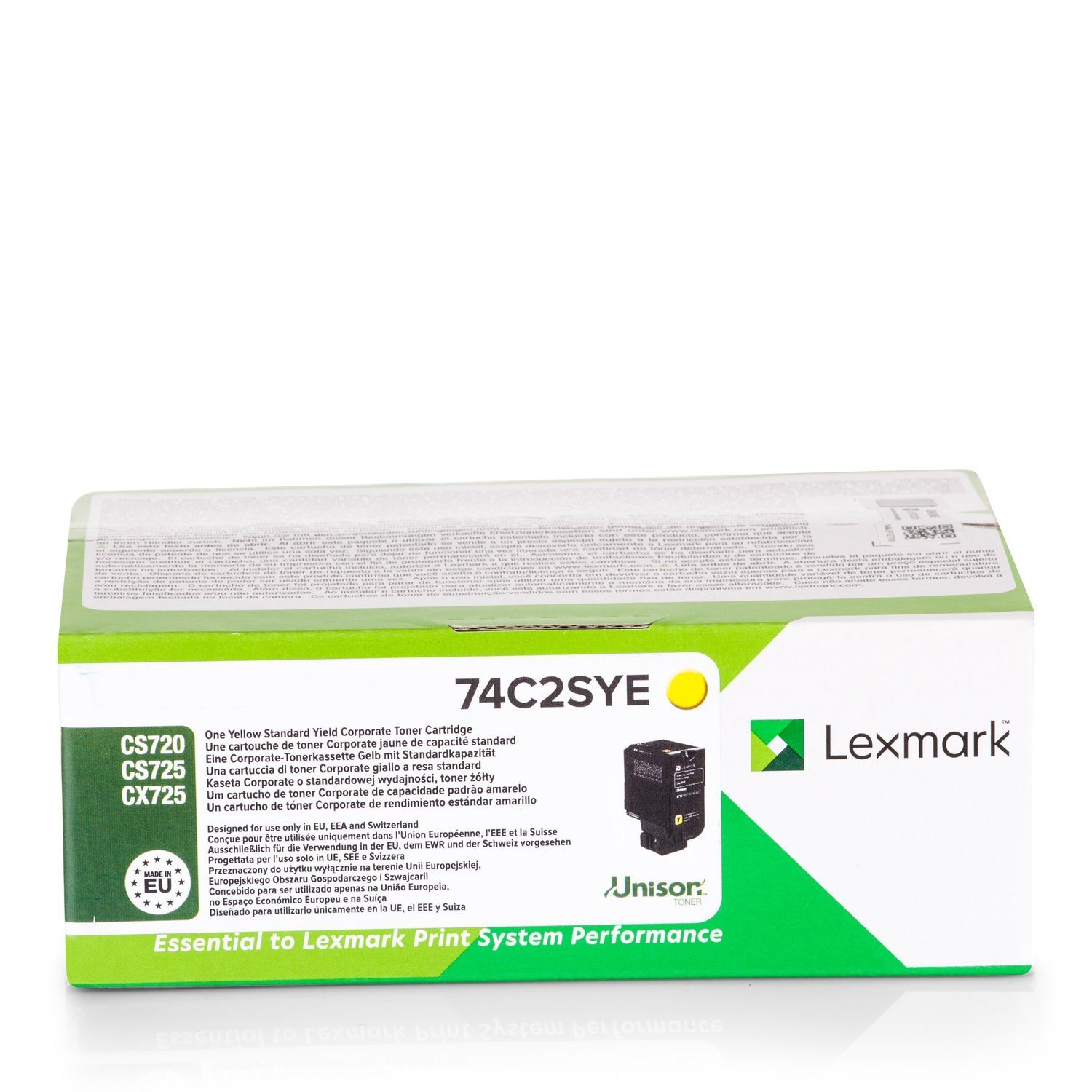 Lexmark 74C2SYE Laser Toner for CS720 - Yellow - Image 2
