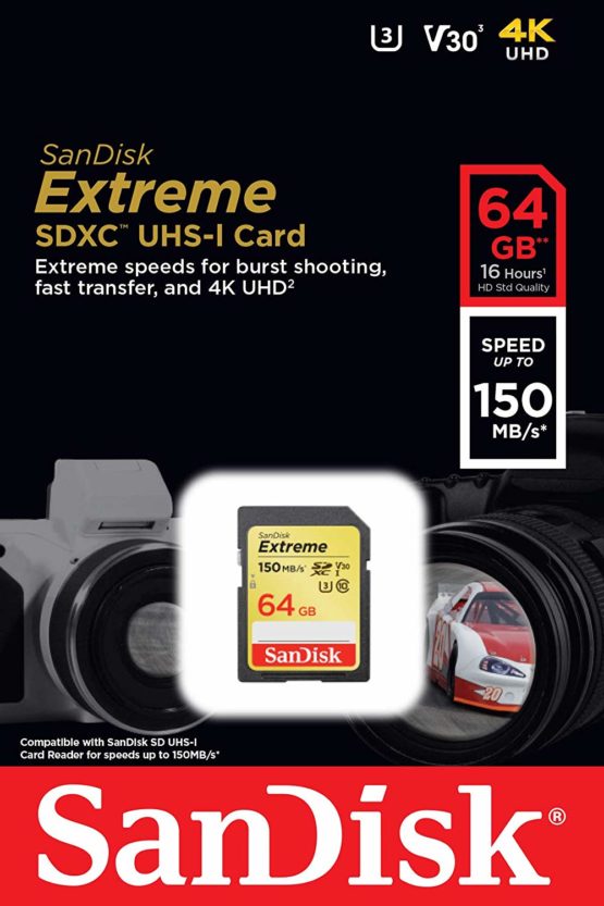 SanDisk Extreme 64GB SDXC Memory Card up to 150MB/s, Class 10, U3, V30 - Image 4