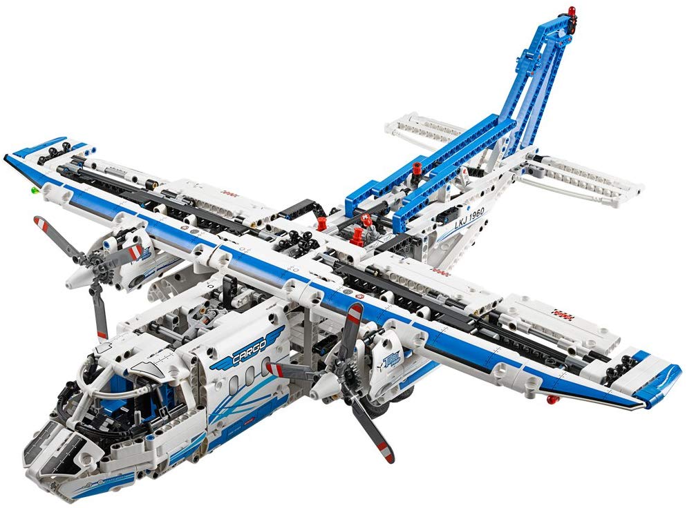 LEGO Technic Cargo Plane Building Set, White - Image 4