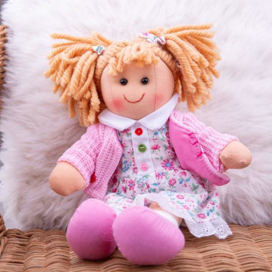 Bigjigs Toys Poppy Doll 28cm (11") - Ragdoll Cuddly Toy - Image 3