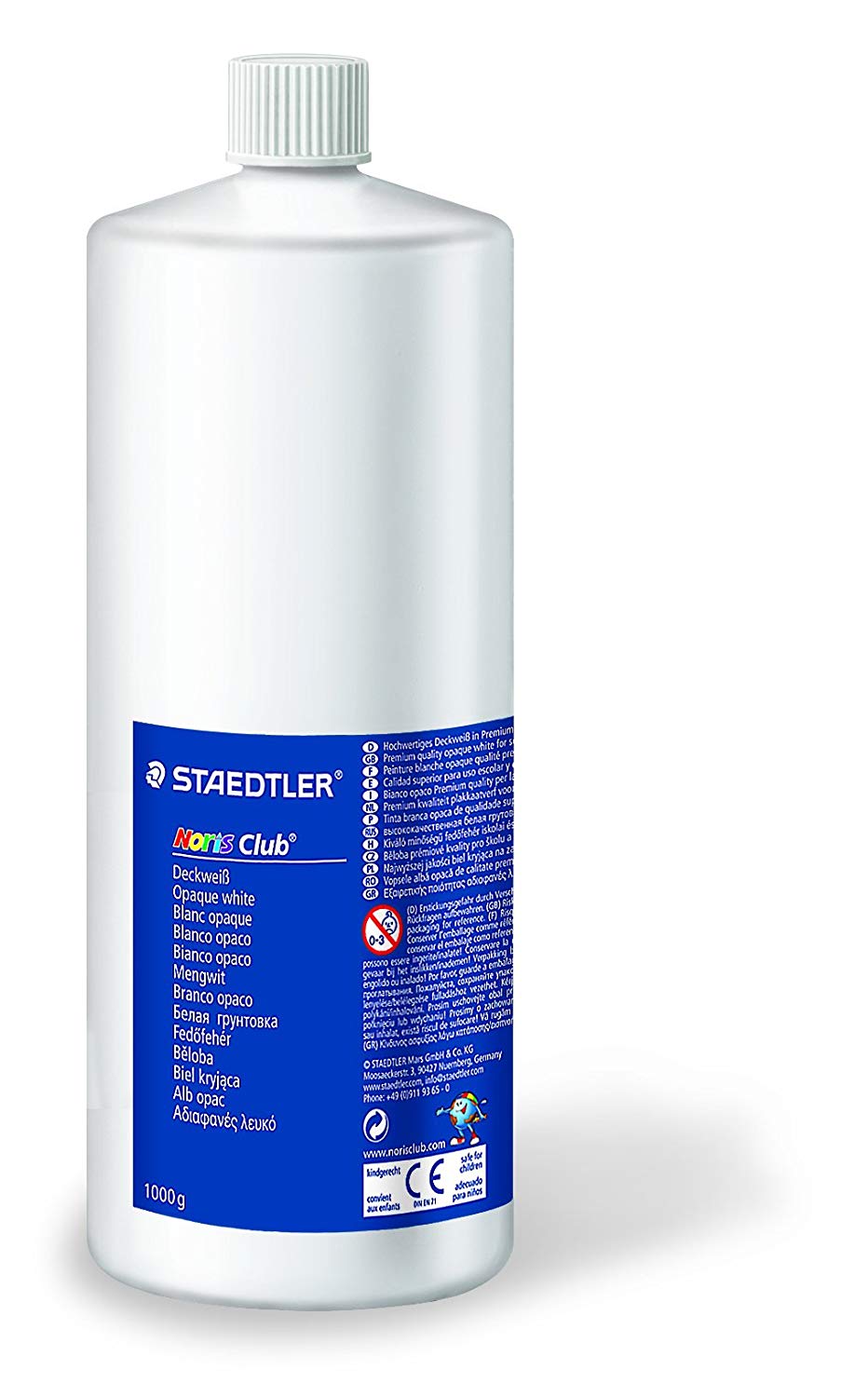 STAEDTLER Noris Club 8856-0 Opaque White 1 L, 1 l (Pack of 1)