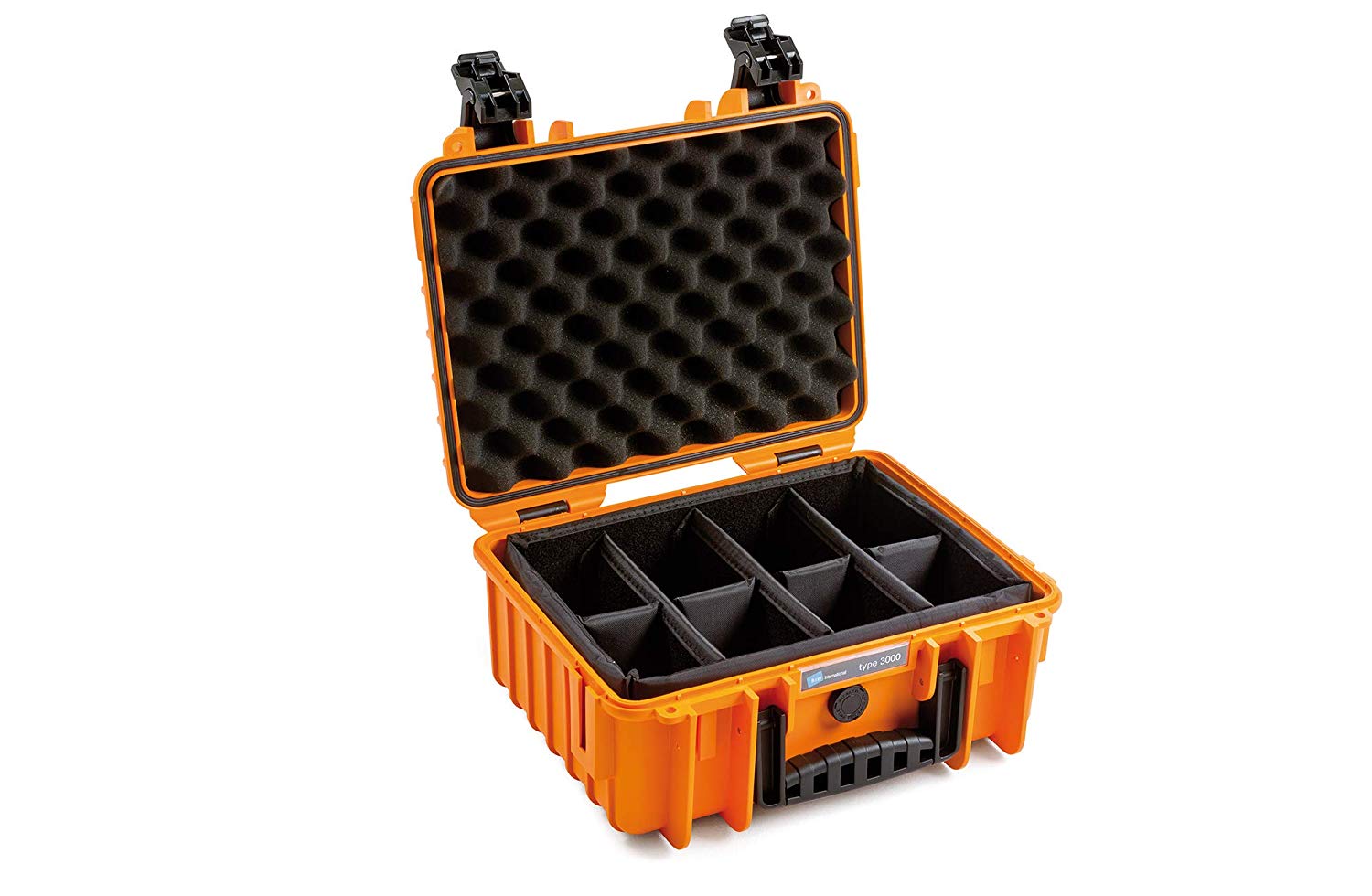 B&W outdoor.cases type 3000 with padded divider system (RPD) - The Original, Orange, 365x295x170 (type 3000) - Image 2