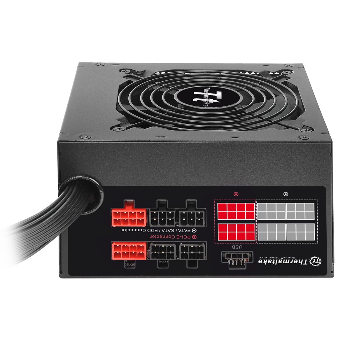 Thermaltake Smart DPS G Digital 500 W 80 Plus Bronze Semi Modular Power Supply Unit - Black, 500W - Image 3