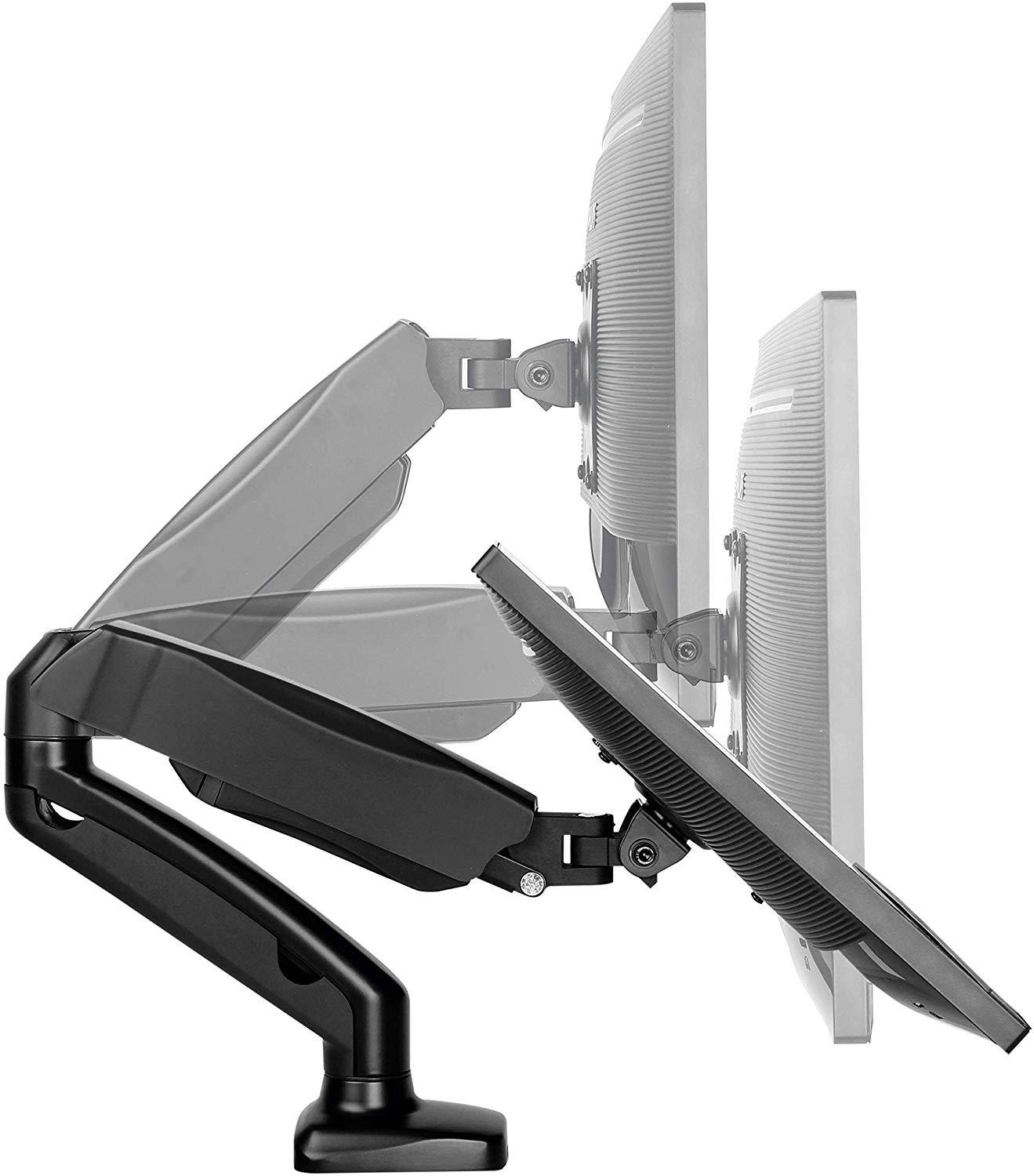 ICY BOX IB-MS303-T Monitor Desk Mount for Monitors up to 28 Inches (71 cm) Max. 6.5 kg, VESA 75 x 75 and 100 x 100 - Image 4