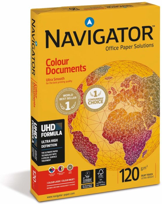Navigator Colour Documents Paper Ultra Smooth 120gsm A4 White [250 Sheets]
