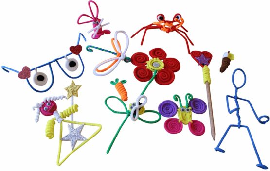 Kids B Crafty 500 Pipe Cleaners, Pipe Cleaners For Craft, Pipe Cleaner, Assorted Sizes Chenille 15cm X 6mm 11 Colours - Pipe Cleaners School Supplies - Crafts For Children - Christmas Craft - Image 2