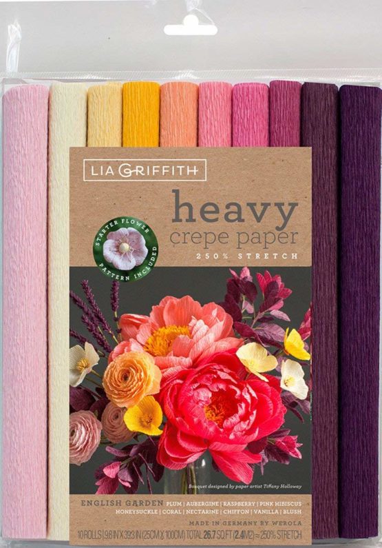Lia Griffith Heavy Crepe Paper, 10, Assorted, 25.4 x 21.6 x 3.8 cm