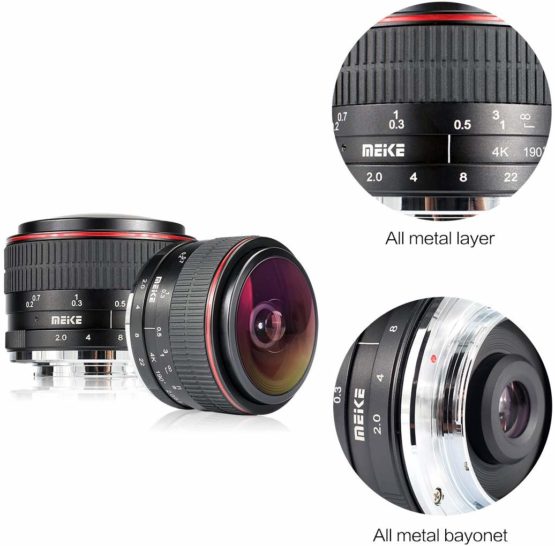 Meike Optics MK 6.5 mm f2.0 Fisheye Lens Ultra Wide Angle for Sony E-Mount - Image 4