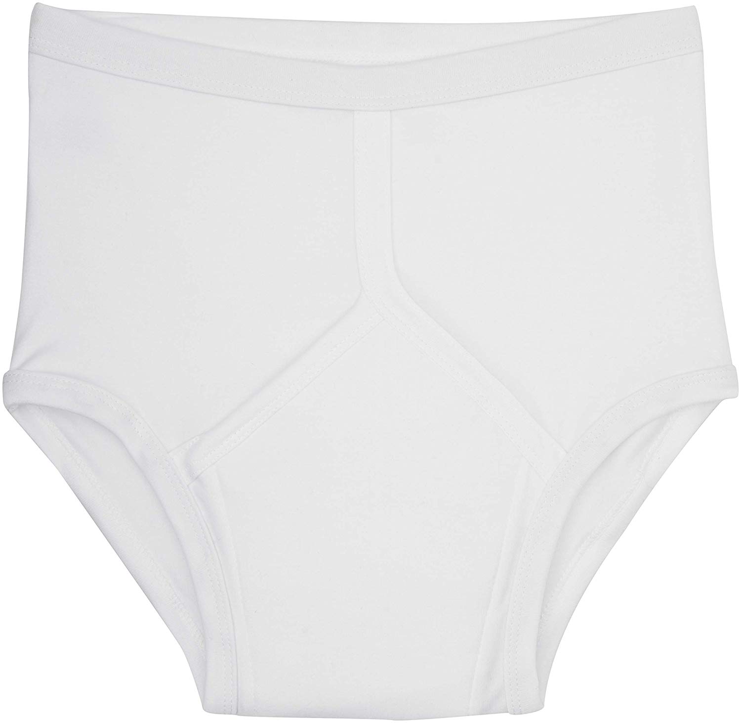 P&S Healthcare White Mens Traditional Y-Front Incontinence Brief , Small (30 to 32 Inch) , Fly Opening