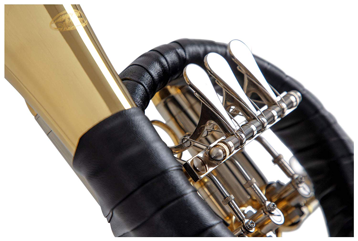 Classic Cantabile Brass Bb Post horn/Hunting Horn, Gold - Image 3