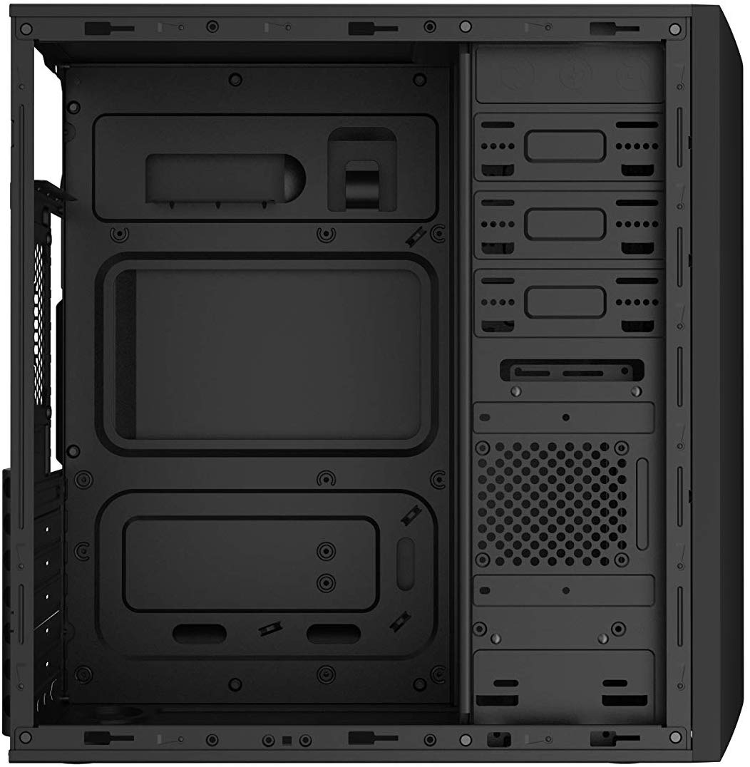 CoolBox F-750 Computer Case Black - Computer Case (PC, ATX, Black, 120 mm, 90 mm, 2.5, 3.5, 5.25 inches), Black/White - Image 4