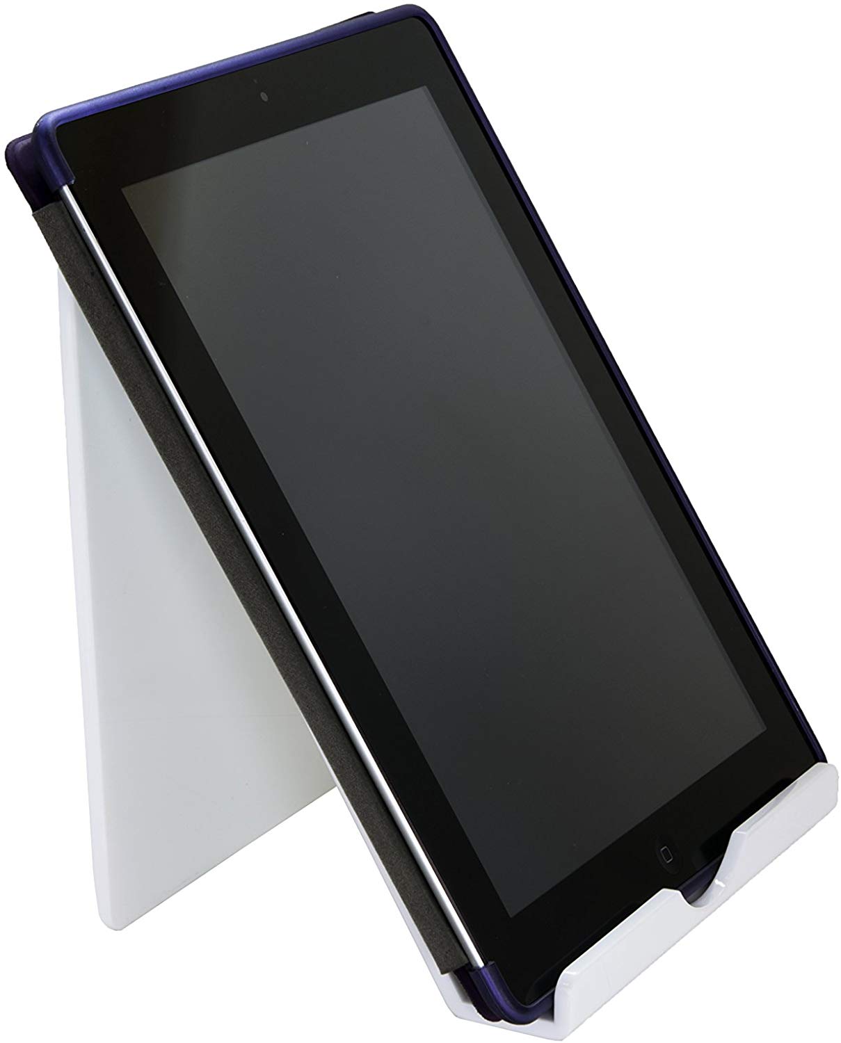OSCO White Plastic Tablet & Phone Stand, iPad Holder, Book Display, Document Mount, Desk Organiser for Home Office 18 x 16 x 14.7 cm - Image 2