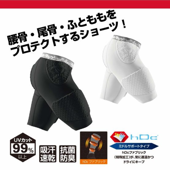 McDavid 737/7991 Thudd/Wrap-Around Padded Compression Shorts for Hip, Tailbone & Thigh Protection and Support — Ideal for Contact Sports (One Pair) - Image 2