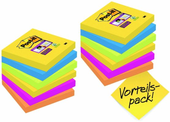 Post-it Super Rio Sticky Notes (Pack of 12)