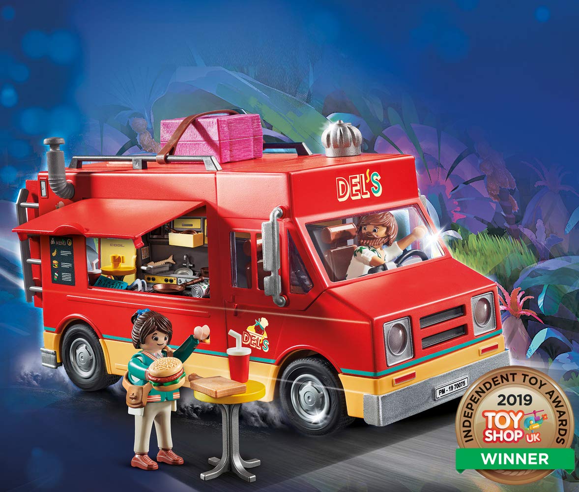 Playmobil 70075 THE Movie Del's Food Truck, For Children Ages 5+, Fun Imaginative Role-Play, PlaySets Suitable for Children Ages 4+ - Image 3