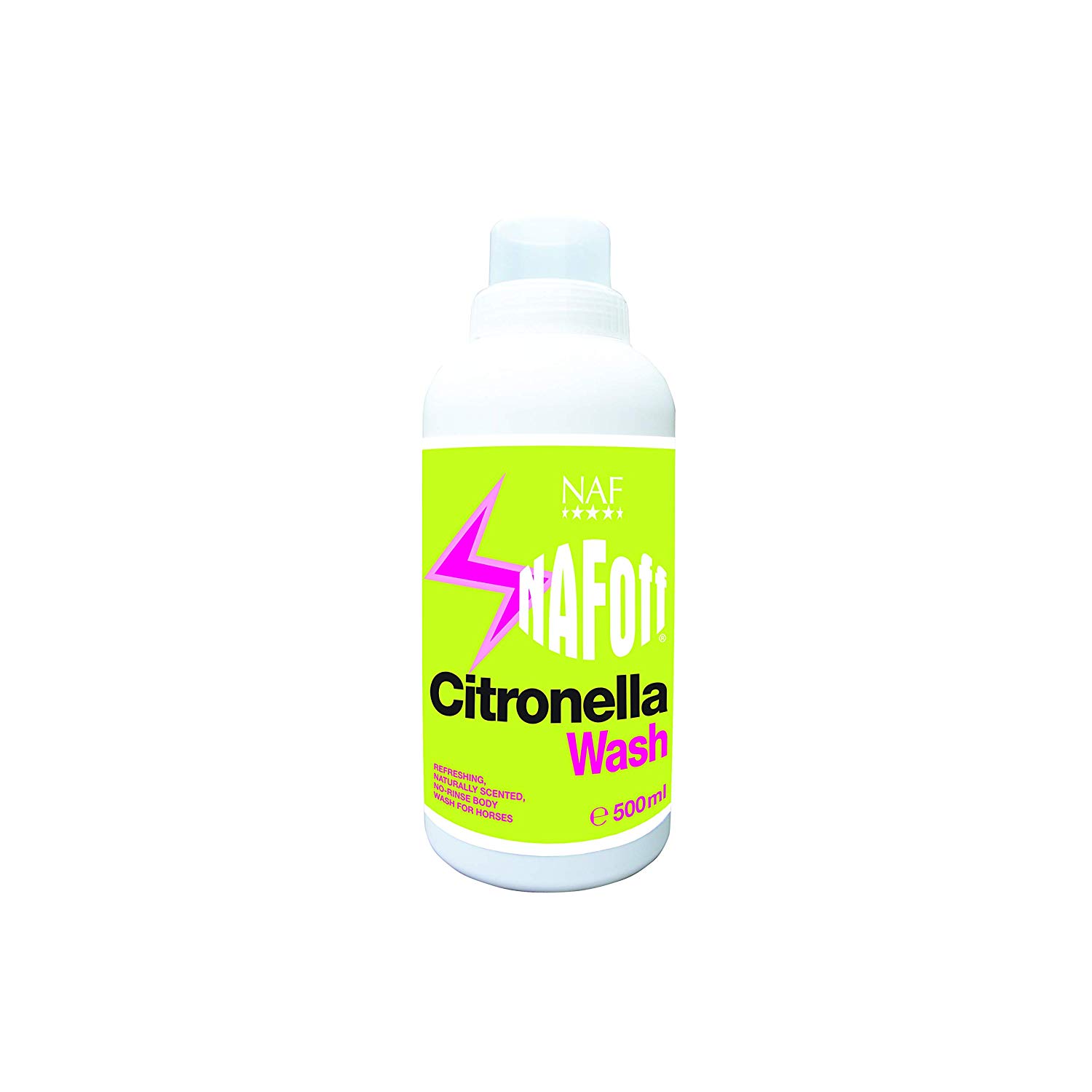 NAF Off Citronella Wash 500ml, No-Rinse Refreshing Horse Wash, With Natural Citronella Oil