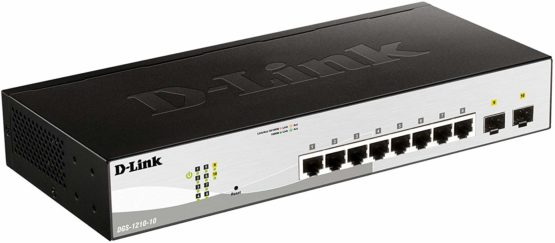 D-Link DGS-1210-10 10-Port Gigabit Smart Managed Switch with 2 SFP ports, Surveillance Mode Interface, Fibre Uplink Ports, Enhanced Layer 2 Management - Image 2
