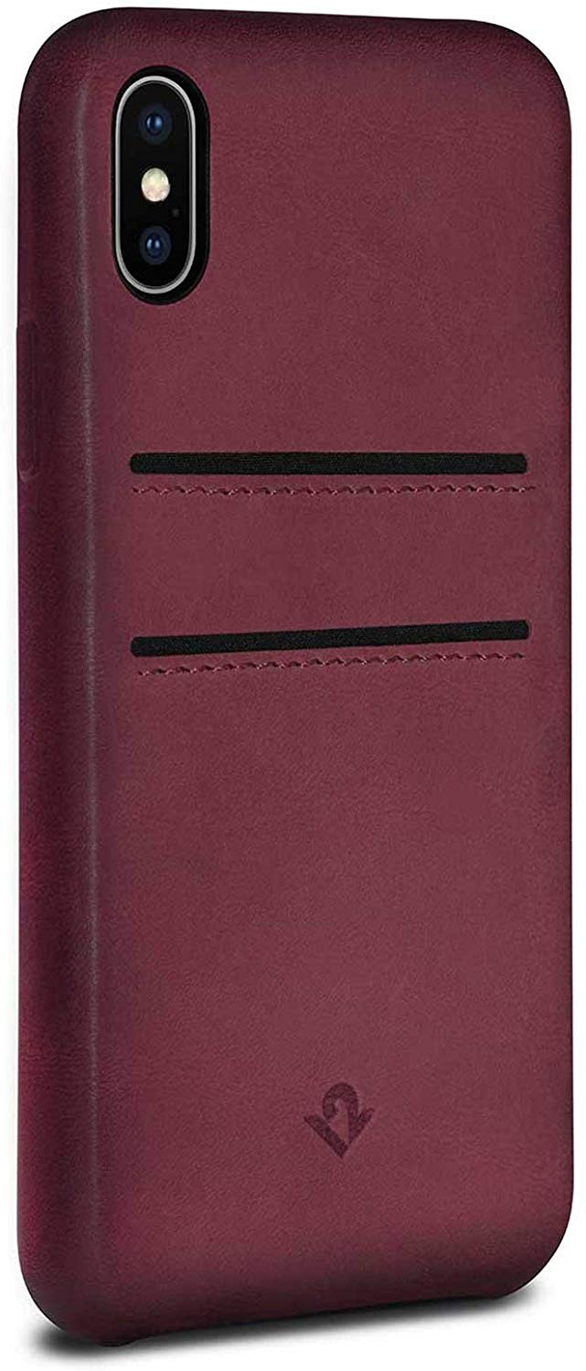 Twelve South Relaxed Leather Case for iPhone X/Xs, Marsala