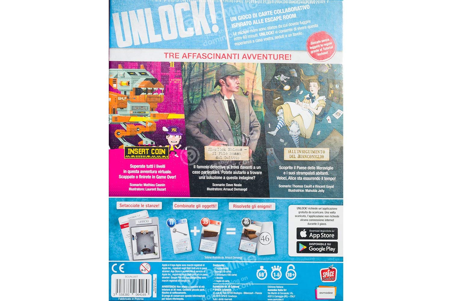 Asmodee - Unlock! Heroic Adventures, Board Game with App, Escape Room, 1-6 Players, 10+ Years, Italian Edition - Image 2