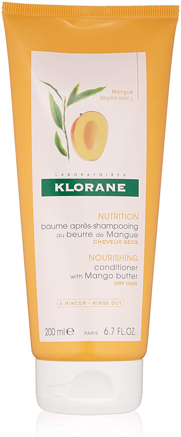 Klorane Mango Conditioner - Dry Hair - Vegan* - 1x 200ml Bottle, Clear, 200 ml (Pack of 1)