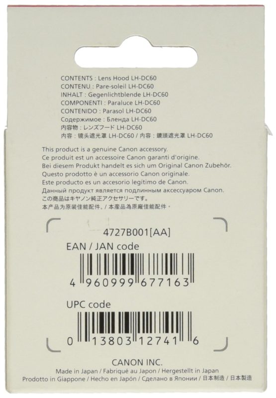Canon 4727B001 - LH-DC60 LENS-ADAPTER - F/ POWERSHOT SX30 IS - Image 2