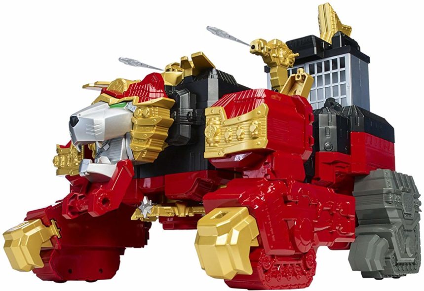 power rangers 43610 ninja steel lion fire fortress zord playset