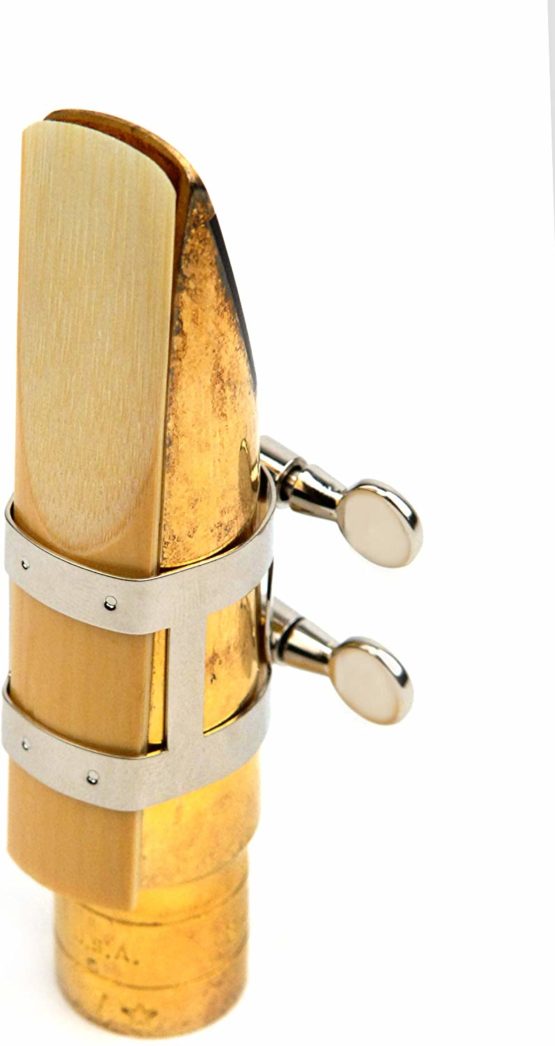 Rico Nickel Plated Ligature for Tenor Sax with Metal Link Mouthpieces - Image 2