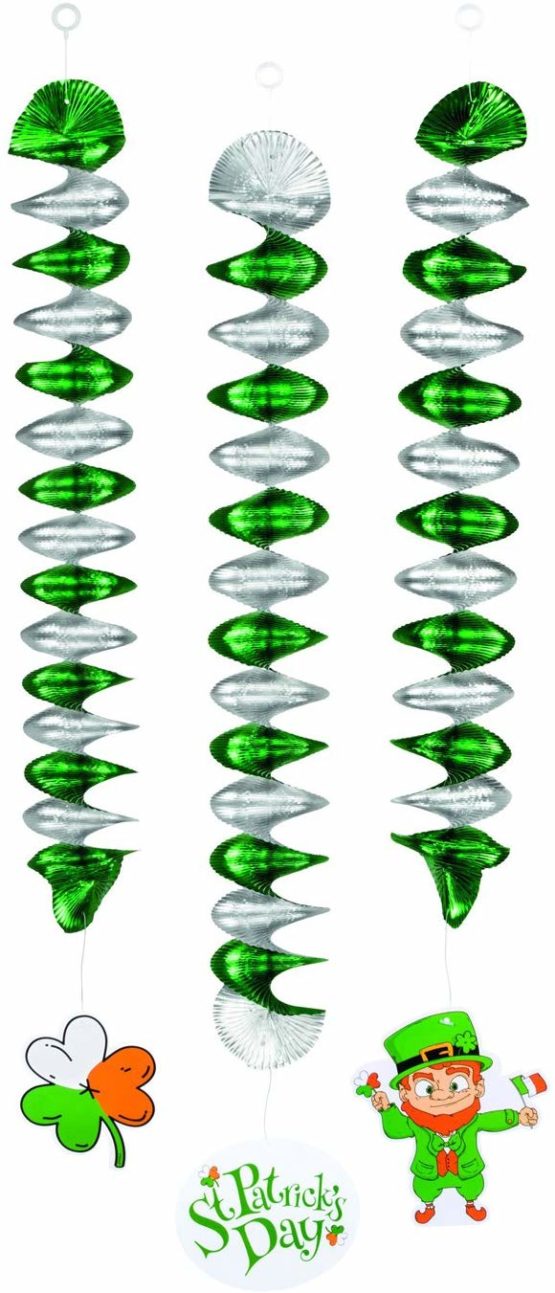 Boland 10118227 St Patrick's Day Rotor Spirals, Green, standard size