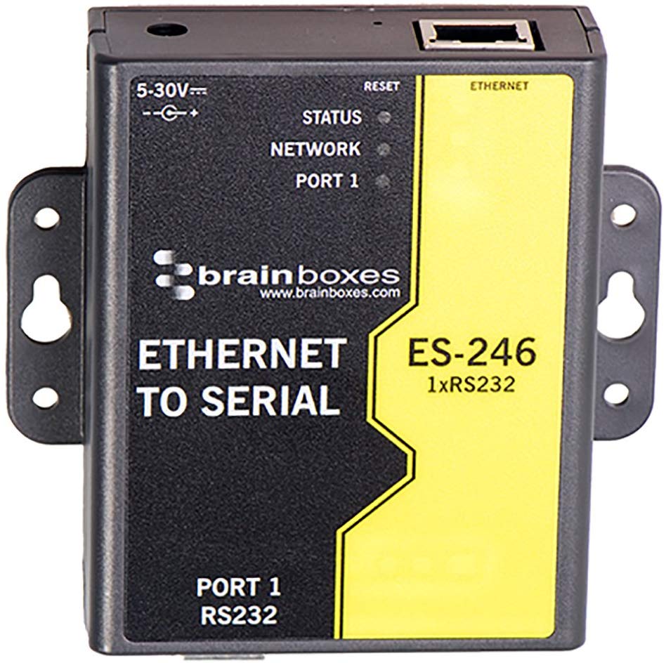 Brainboxes 1 Port RS232 Ethernet to Serial Adapter, Compact Industrial - Image 2