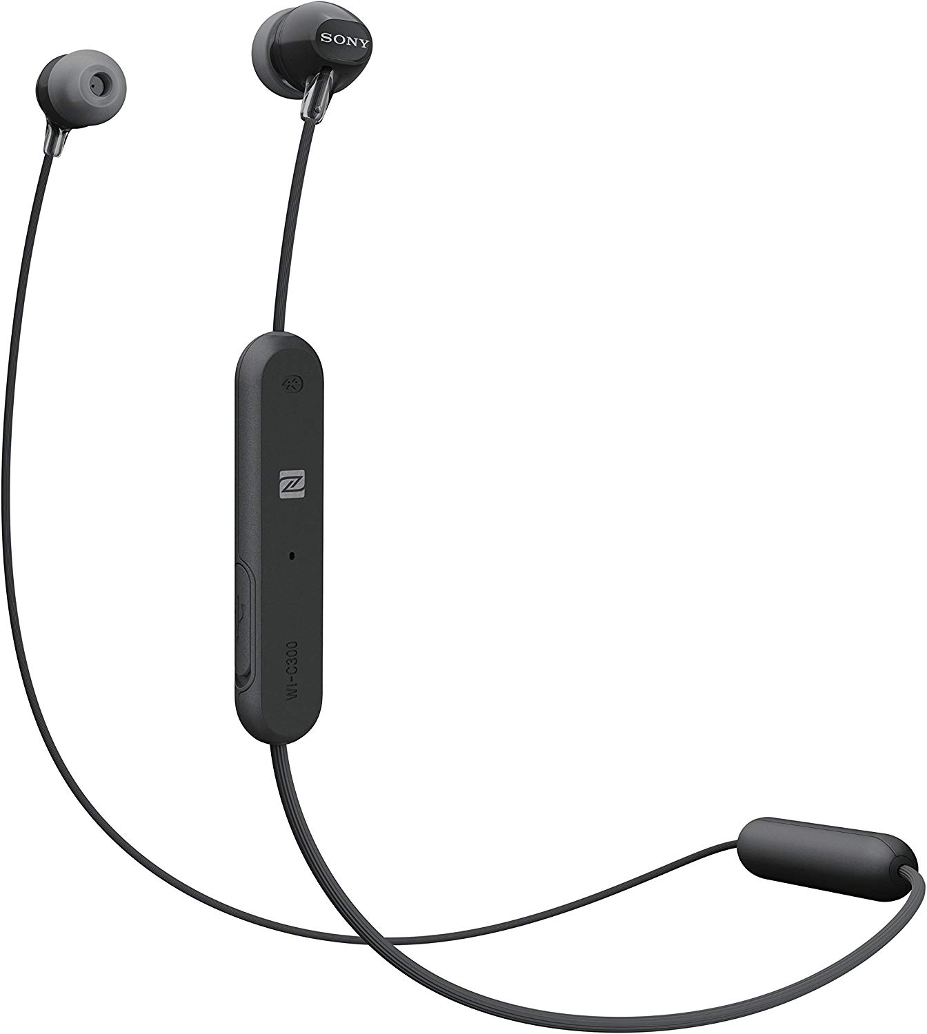 Sony WI-C300 Wireless In-Ear Headphones with Bluetooth/NFC - Black WIC300B7