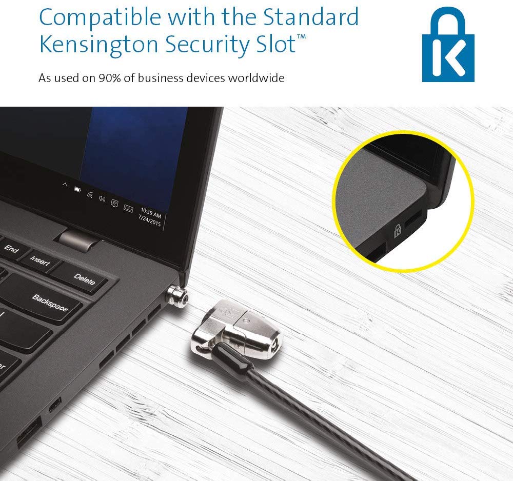 Kensington ClickSafe® 2.0 Lock - Keyed, Black, ClickSafe 2.0 - Image 4