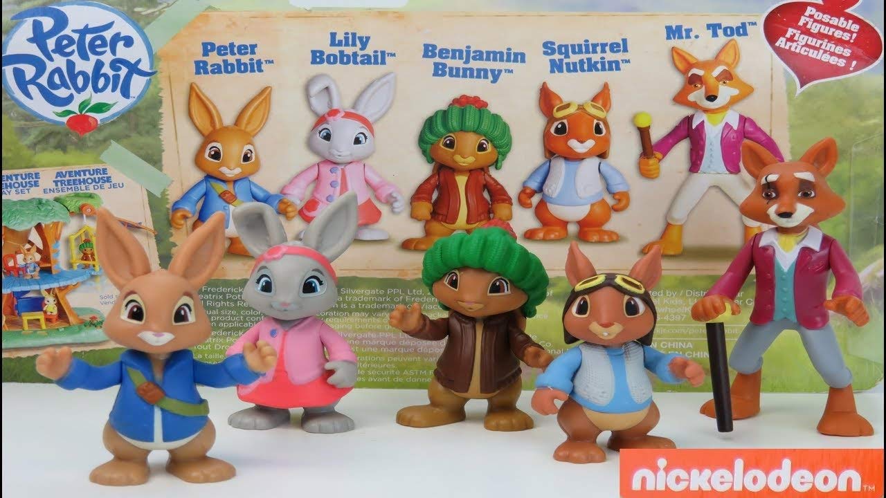 Peter Rabbit Figures Adventure Pack – 5 figures 3″ Tall Figures incl ...