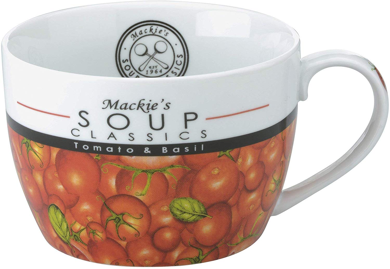 Mackie's Soup Classics Mackie's Tomato & Basil Soup Mug, Multi-colour
