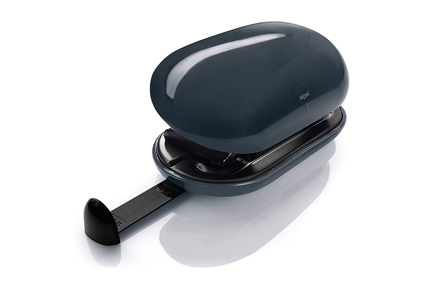 SIGEL SA163 Hole Puncher, 13.7 x 6.6 x 7 cm, Dark Grey - Image 2